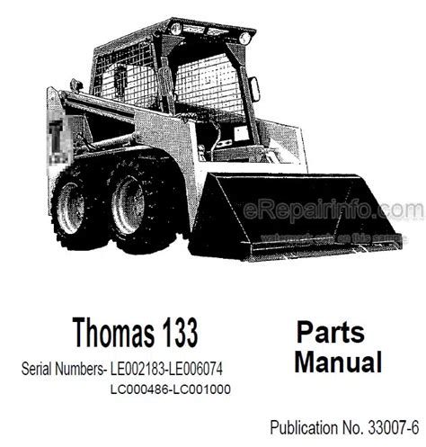 thomas skid steer 173 plus|thomas 133 skid steer parts.